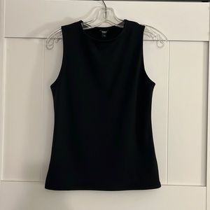 Express Body contour black crew neck tank